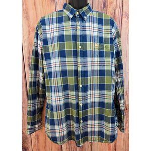 Kiel James Patricks Sailing Mens Madras Shirt XXL Plaid - Fits Like a Large